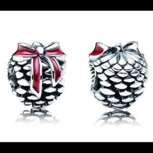 Retired Pandora Christmas Pine Cone Charm